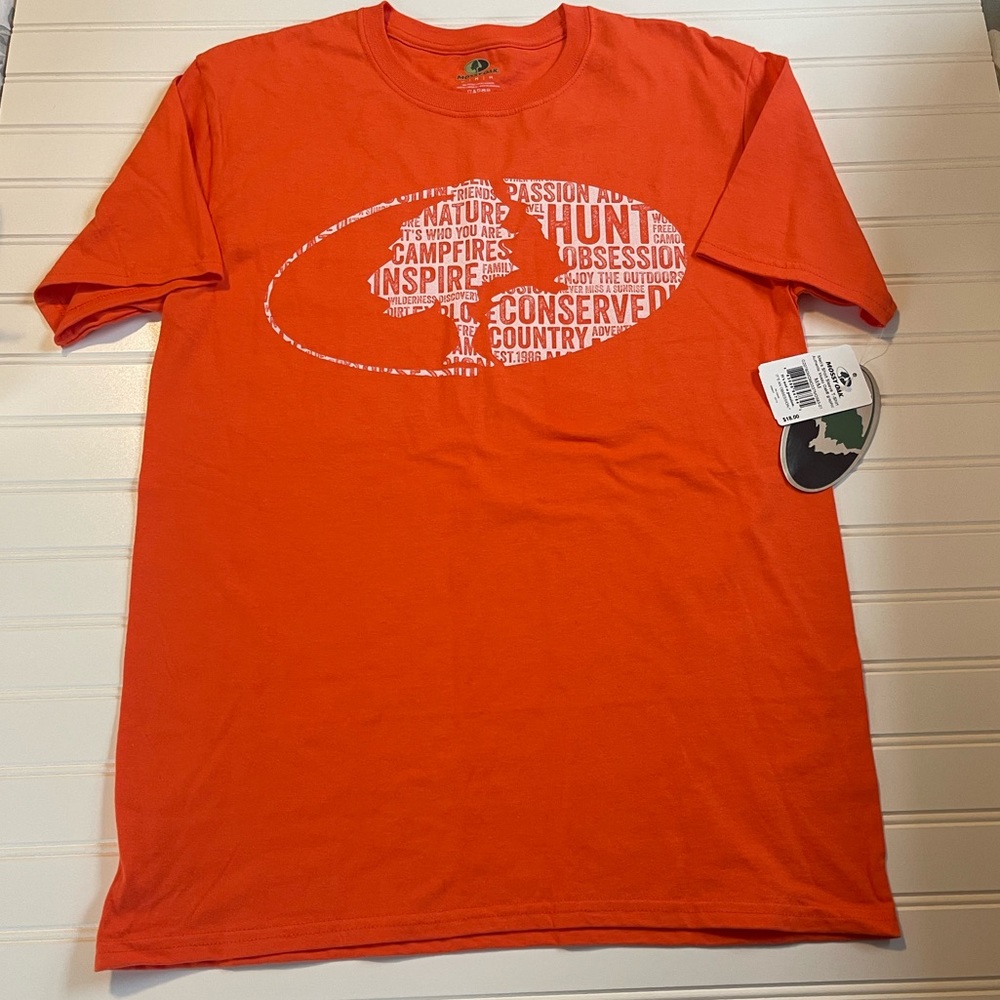 Medium Mens Orange Mossy Oak Shirt